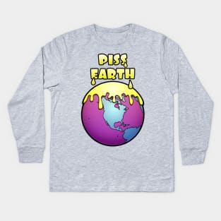 Piss Earth Kids Long Sleeve T-Shirt